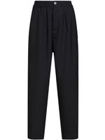 Marni pantalon en laine à design plissé - Noir