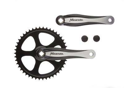 Miranda  beta 1+ crankstel 46t 3/32“, zwart