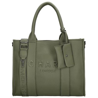 Charm London Laptoptas 15.6&apos;&apos; Bond Natuur Groen