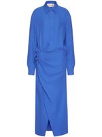 Valentino Garavani robe-chemise en soie - Bleu - thumbnail