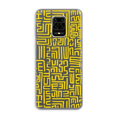 Majorelle Blue Print: Xiaomi Redmi Note 9 Pro Transparant Hoesje