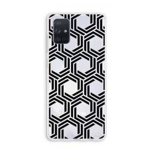 Geometrisch patroon: Galaxy A71 Transparant Hoesje