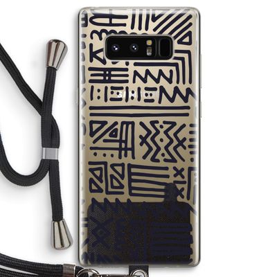 Marrakech print: Samsung Galaxy Note 8 Transparant Hoesje met koord