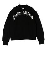 Palm Angels Kids sweat à logo imprimé - Noir