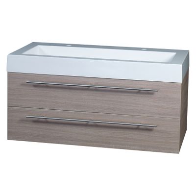 Differnz Force badkamermeubel 100cm 2 kraangaten eiken