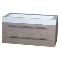 Differnz Force badkamermeubel 100cm 2 kraangaten eiken - thumbnail