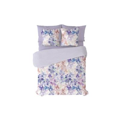 Dekbedovertrek set Pierre Cardin SARA Mauve Bed van 90 3 Onderdelen