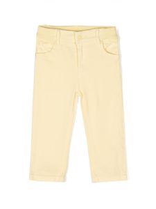 Stella McCartney Kids pantalon droit à motif brodé - Jaune