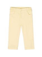 Stella McCartney Kids pantalon droit à motif brodé - Jaune