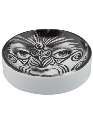 Fornasetti cendrier imprimé - Noir