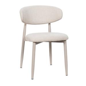 Giga Meubel - Eetkamerstoel - Beige|Beige - Zithoogte 47cm - Alexia - Set van 2