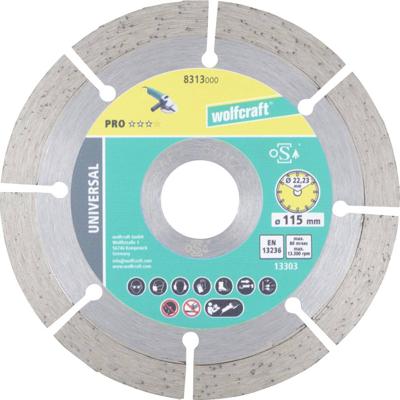 Wolfcraft 8313000 Diamanten doorslijpschijf 115 mm 1 stuk(s)