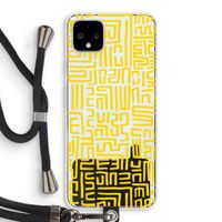 Majorelle Blue Print: Pixel 4 XL Transparant Hoesje met koord