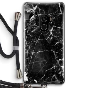 Zwart Marmer 2: Xiaomi Mi Mix 2 Transparant Hoesje met koord