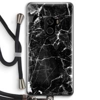 Zwart Marmer 2: Xiaomi Mi Mix 2 Transparant Hoesje met koord