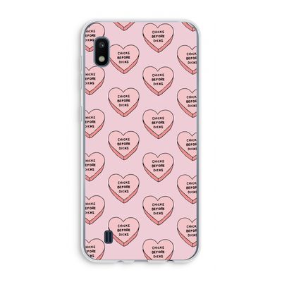 Chicks before dicks: Samsung Galaxy A10 Transparant Hoesje