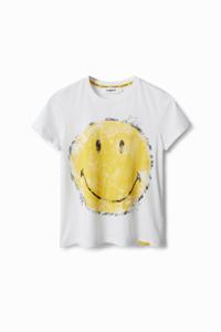 T-shirt met Smiley® - WHITE - XS