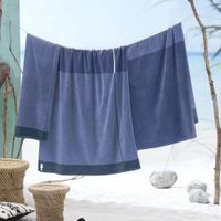 Seahorse Seahorse Strandlaken Block Jeans 100x180 - thumbnail