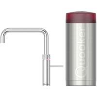 Quooker Fusion Square Keukenkraan Set - Kokend Warm- en Koud Water - Chroom - Inclusief COMBI Reservoir