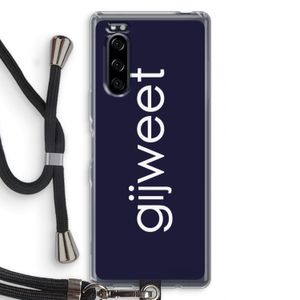 Gijweet: Sony Xperia 5 Transparant Hoesje met koord