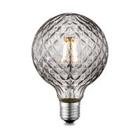 Edison Vintage LED lamp E27 LED filament lichtbron, Deco Globe G95, 9.5/9.5/13.5cm, Rook, Retro LED lamp Dimbaar, 4W 150lm 1800K, warm wit licht, geschikt voor E27 fitting - thumbnail