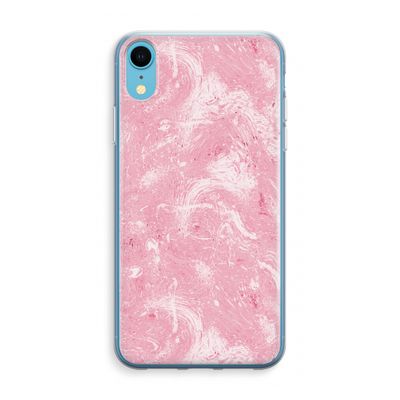 Abstract Painting Pink: iPhone XR Transparant Hoesje