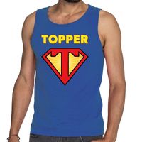 Blauwe tanktop / mouwloos shirt Super Topper heren 2XL  -