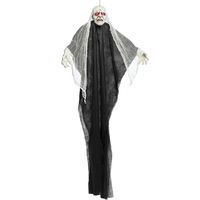 Halloween/horror thema hang decoratie spook/geest/skelet - met LED licht - griezel pop - 170 cm - Feestdecoratievoorwerp - thumbnail