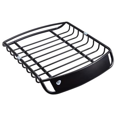 Universele Lading Dakrek Mand op Zwaar Werk Berekende Auto Bovenkant Bagage Houder Drager met 4 U-bouten 120 x 98 x 17 cm Zwart