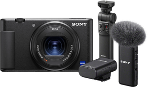 Sony ZV-1 Vlog + GP-VPT2BT Grip + ECM-W2BT Microfoon