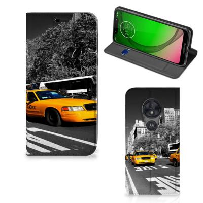 Motorola Moto G7 Play | Book Cover | New York Taxi