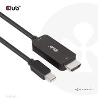CLUB3D MiniDisplayPort 1.4 to HDMI 4K120Hz or 8K60Hz HDR10+ Cable M/M 1.8m / 6ft - thumbnail