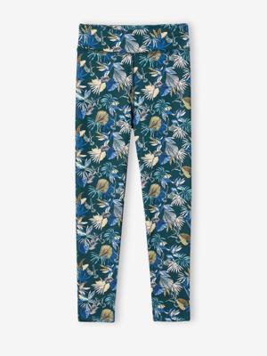 Sportlegging van technisch materiaal exotische bloemenprint groen, bedrukt