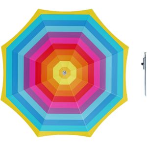 Parasol - Regenboog - D160 cm - incl. draagtas - parasolharing - 49 cm