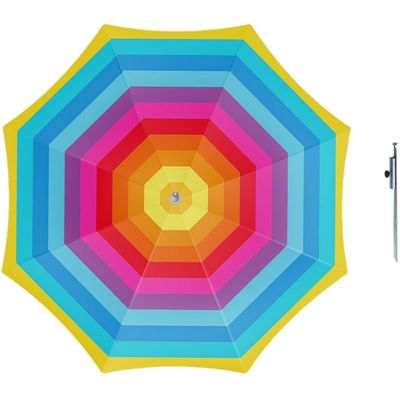 Parasol - Regenboog - D160 cm - incl. draagtas - parasolharing - 49 cm