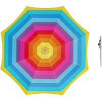 Parasol - Regenboog - D160 cm - incl. draagtas - parasolharing - 49 cm - thumbnail