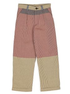 INFANTIUM VICTORIA pantalon colour block en coton biologique - Marron