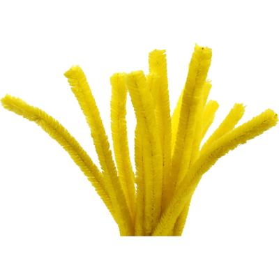 Creativ Company Chenille, l: 30 cm, dikte 15 mm, geel, 15 stuk/ 1 doos