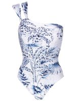 Lygia & Nanny maillot de bain à imprimé palmier - Bleu