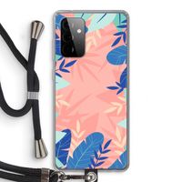 Tropisch: Samsung Galaxy A72 5G Transparant Hoesje met koord