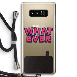 Whatever: Samsung Galaxy Note 8 Transparant Hoesje met koord