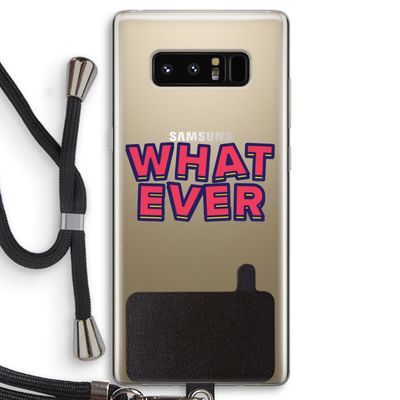 Whatever: Samsung Galaxy Note 8 Transparant Hoesje met koord