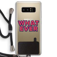 Whatever: Samsung Galaxy Note 8 Transparant Hoesje met koord