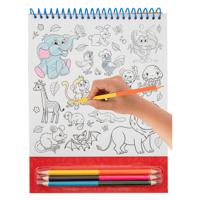 Creative Craft Group Kleur je eigen stickers met kleurpotloden dieren, 250st.