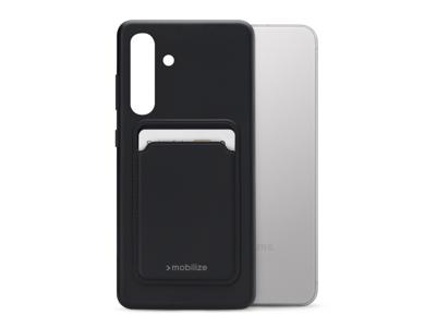Mobilize Mobilize Rubber Gelly Card Case Samsung Galaxy S24 5G/S25 5G Matt Black