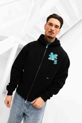 Croyez Botanique Zip Hoodie Heren Zwart/Blauw - Maat M - Kleur: ZwartBlauw | Soccerfanshop