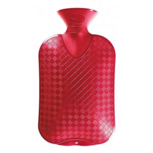 Kruik - rood - 2 liter - kunststof - warmwaterkruik - waterkruik - warmtekruik