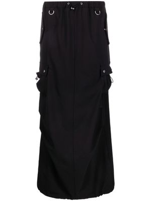 Coperni jupe longue à poches cargo - Noir