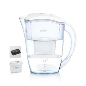 Haeger WJ-24W.004A water filter Waterfilter in kan 2,4 l Transparant, Wit