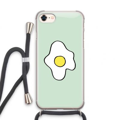 Spiegelei: iPhone 7 Transparant Hoesje met koord